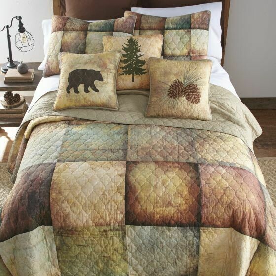 Wood Patch King Quilt