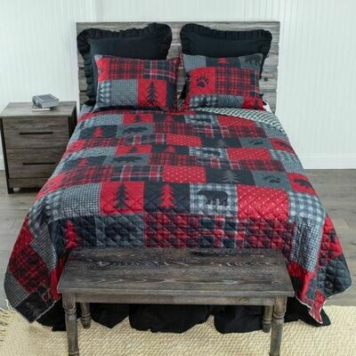 Red Forest Full/Queen Bedding Set