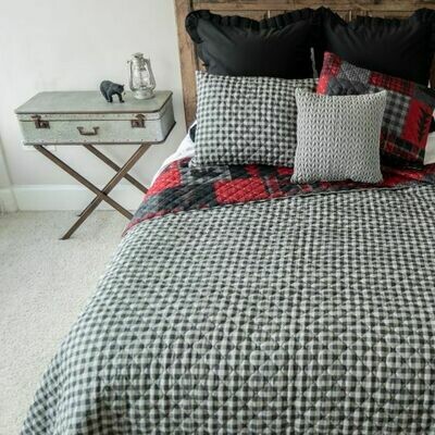 Red Forest King Bedding Set