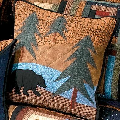 Midnight Bear 16" Decorative Pillow