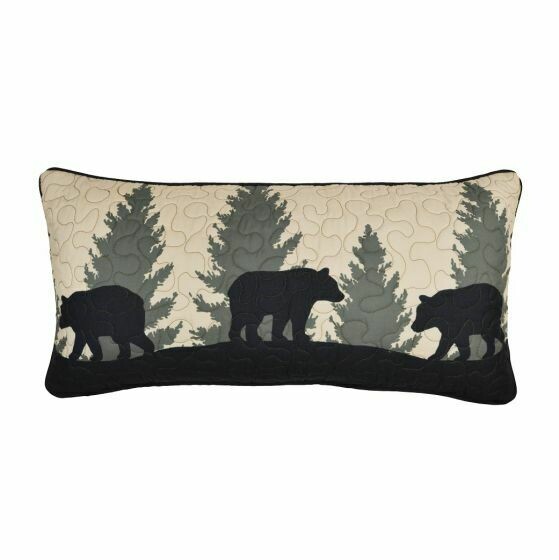 Bear Walk Bear Rectangle Pillow