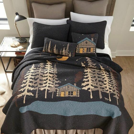 Moonlit Cabin Quilt