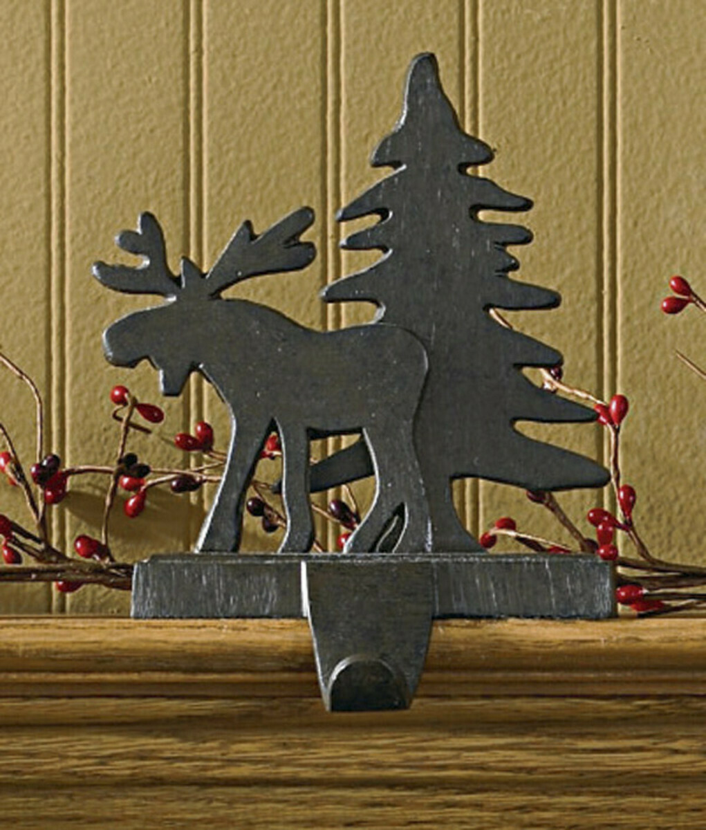 Moose & Tree Stocking Hanger
