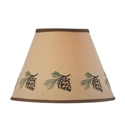 Pinecone Embroidered 10" Shade