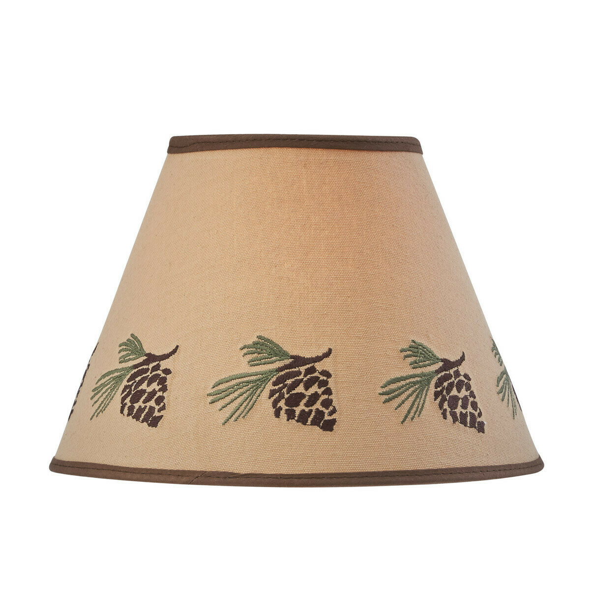 Pinecone Embroidered 12" Shade