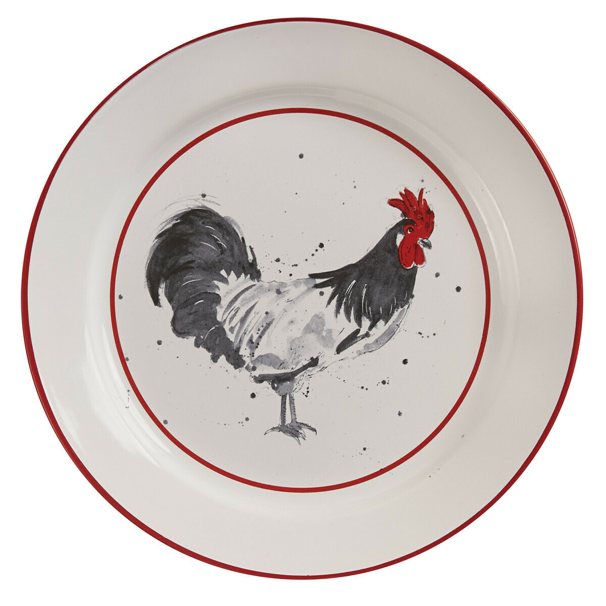 Rooster Chicken Coop Salad Plate