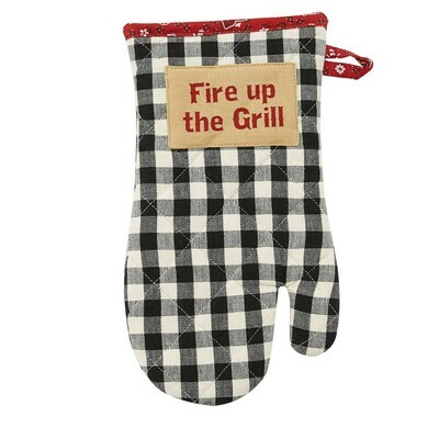 Fire Up the Grill Oven Mitt