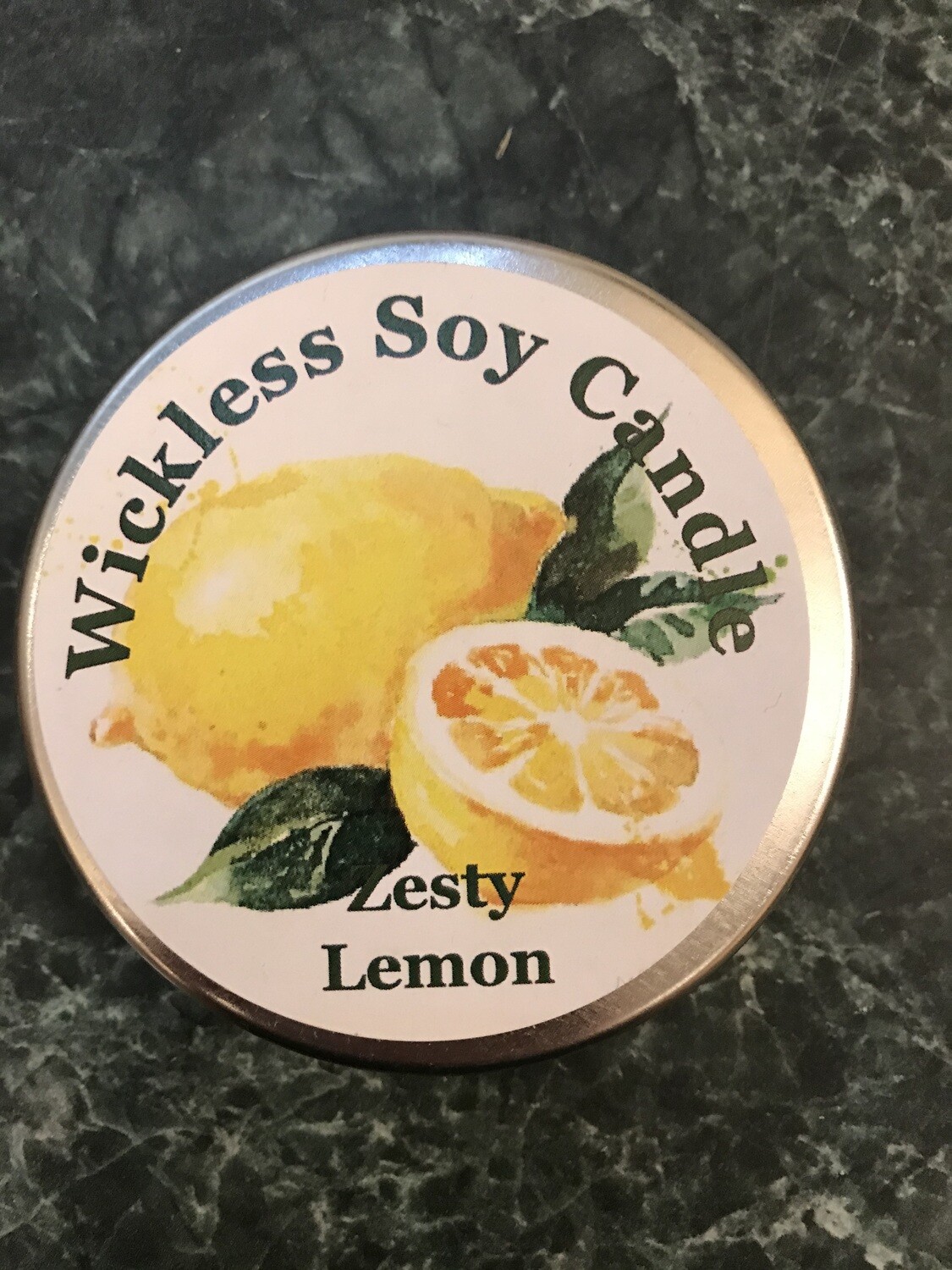 Zesty Lemon Wickless Soy Candle