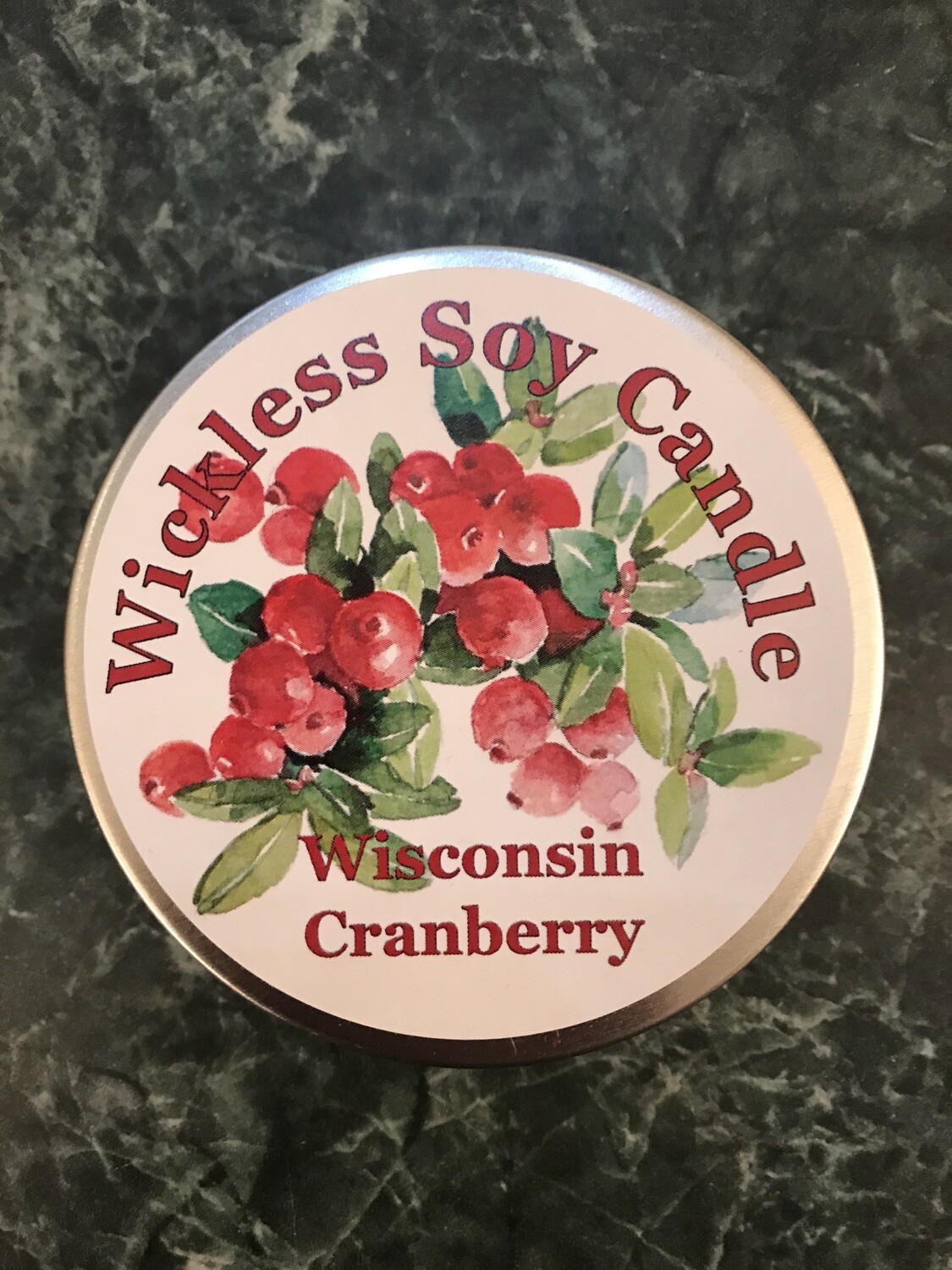 Wisconsin Cranberry Wickless Soy Candle