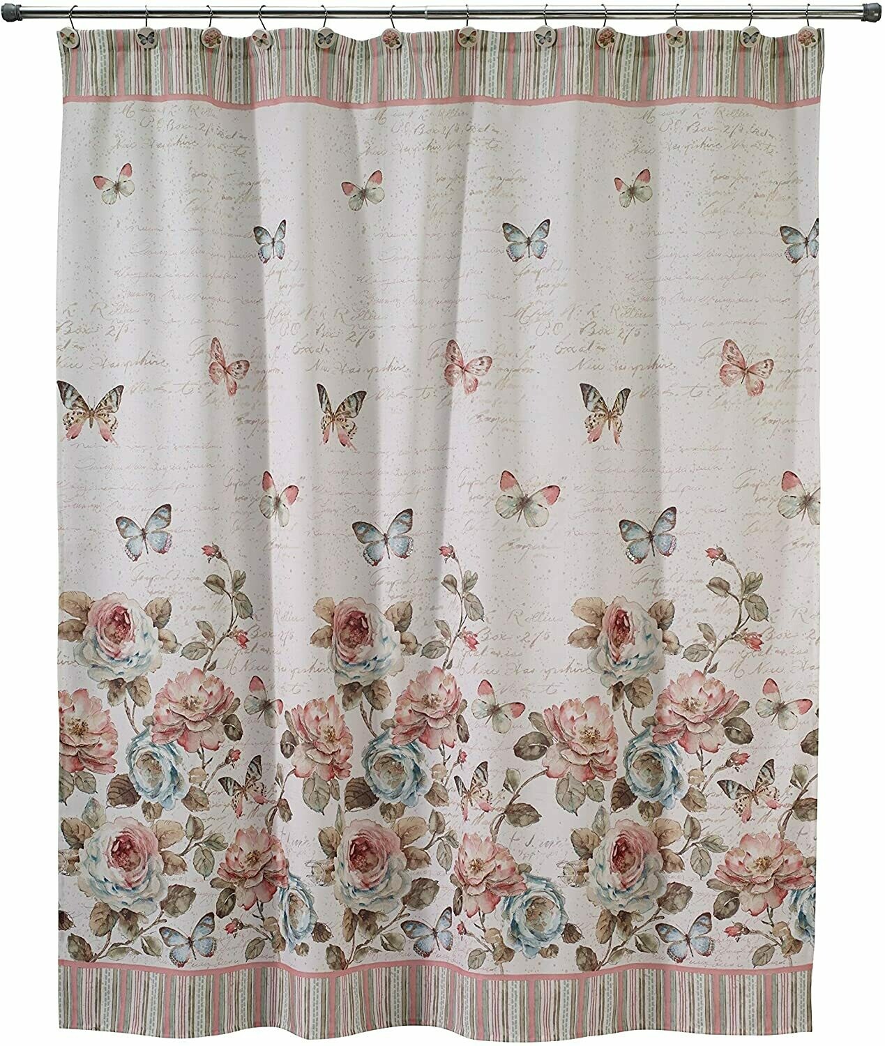 Butterfly Garden Shower Curtain