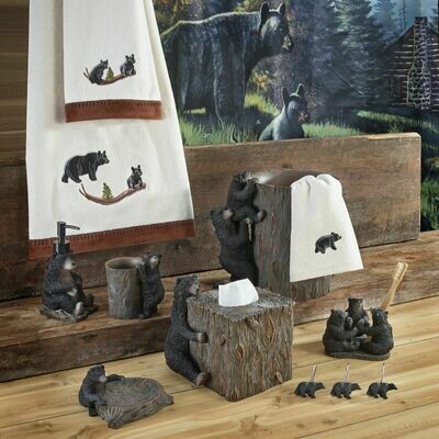 Black Bear Lodge Bath Towel