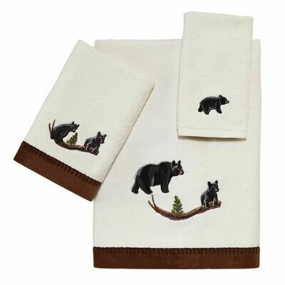 Black Bear Lodge Bath Towel