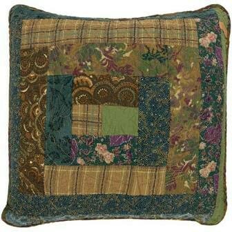 Cabin Raising Pine Cone Patch Pillow