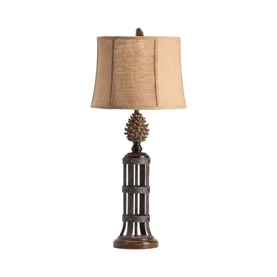 Pinecone Tower Table Lamp