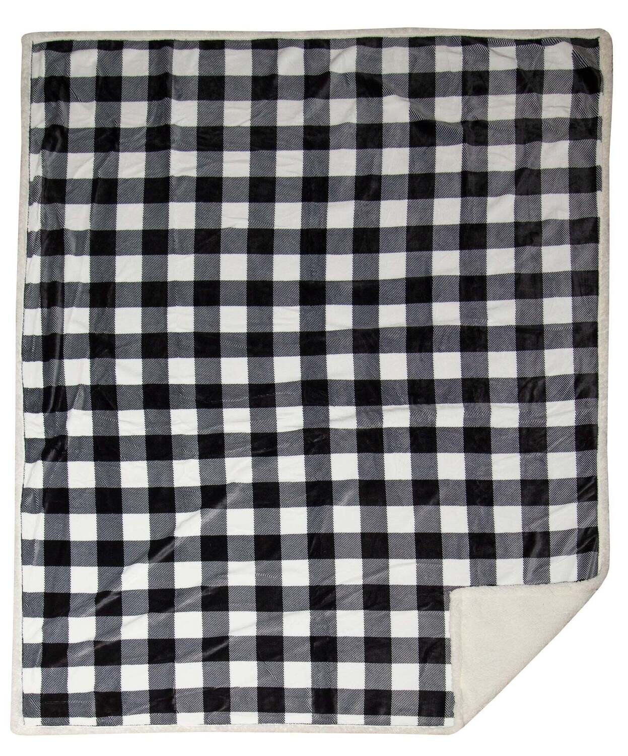 Black &amp; White Lumberjack Plaid