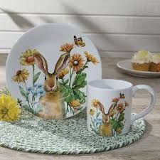 Garden Bunnies Plates