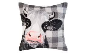 Augusta cow/flower pillow