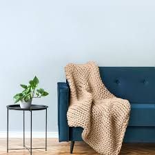 Taupe Knit throw