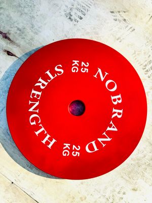 COPPIA DISCHI POWERLIFTING 25KG SENZA BORDI