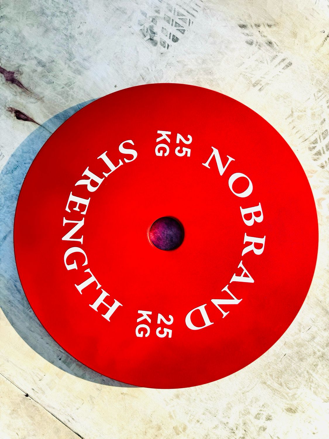 COPPIA DISCHI POWERLIFTING 25KG SENZA BORDI