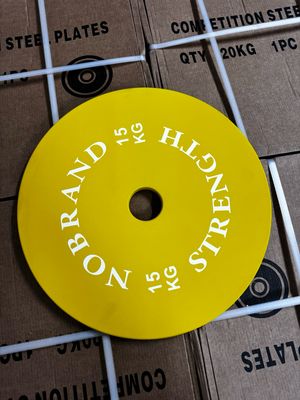 COPPIA DISCHI POWERLIFTING 15KG SENZA BORDI