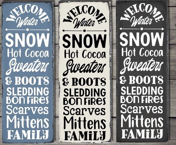 Winter/Christmas Porch Sign