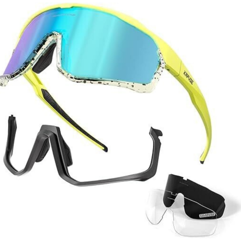 Cycling &amp; Outdoor Sports Sunglasses with 3 Exchangeable Lenses &amp; 2-Frame Styles, Frame Color: TK-93-13