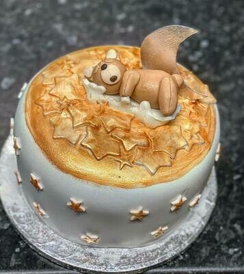 Teddy Bear Royal Icing Cake eggless cake