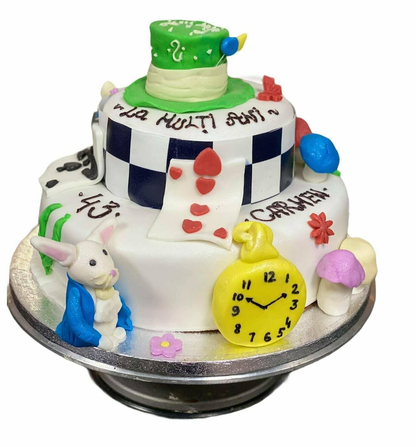 Royal Icing Cake Alice in Wonderland Theme