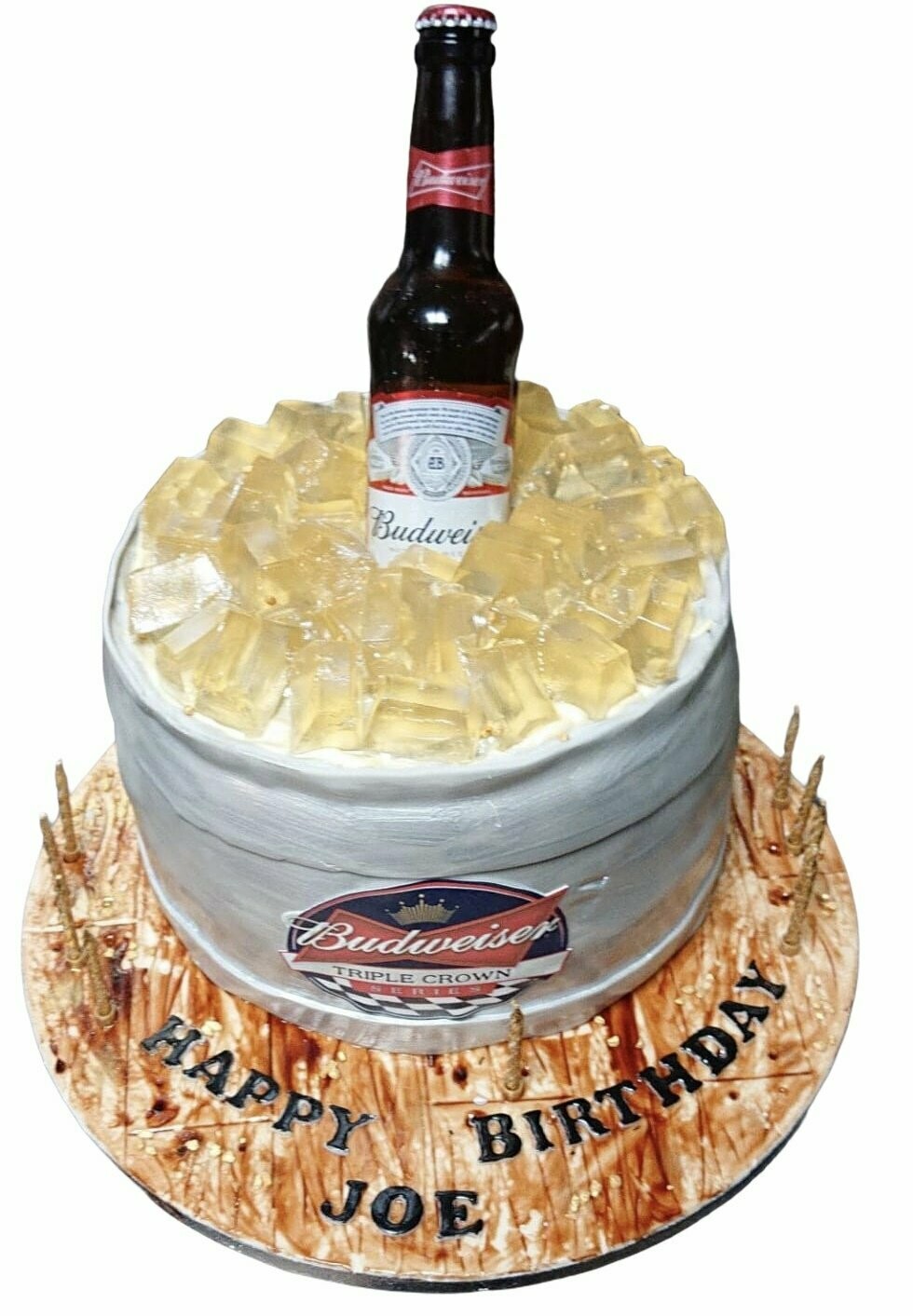 Budweiser Royal Icing Cake
