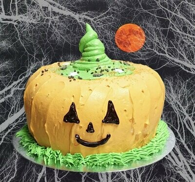 Halloween Pumpkin Fresh Cream Cake