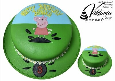 Royal Icing Cake Peppa Pig for boys