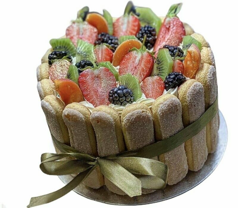 Sponge Fingers Fruitt  Cake