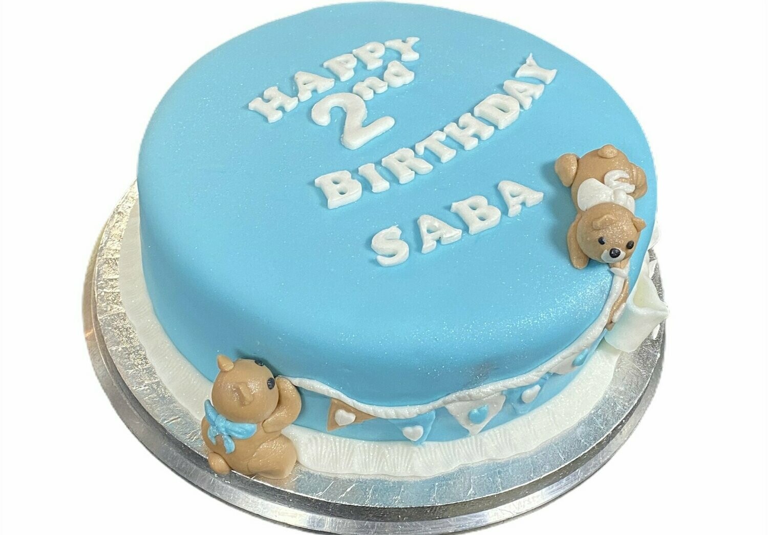 Royal Icing Baby Blue  Cake