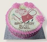 Peppa pig Cake fresh cream