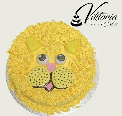 Lion Face Design Cake