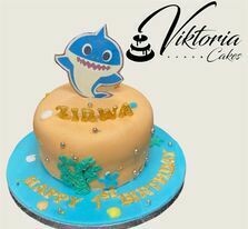 Royal Icing Cake Baby shark