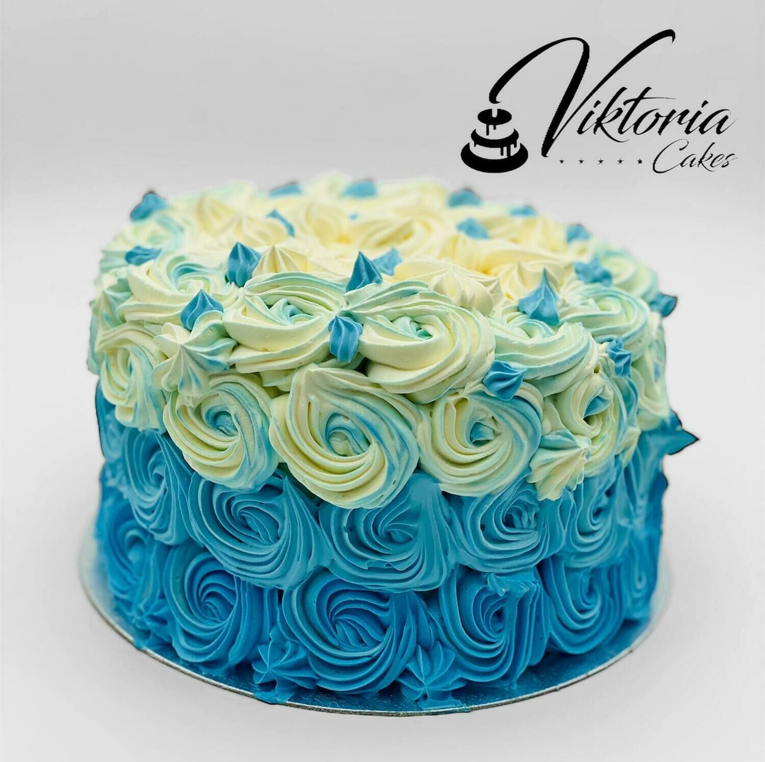 Ombre Cake blue,pink,red,yellow,orange,purple