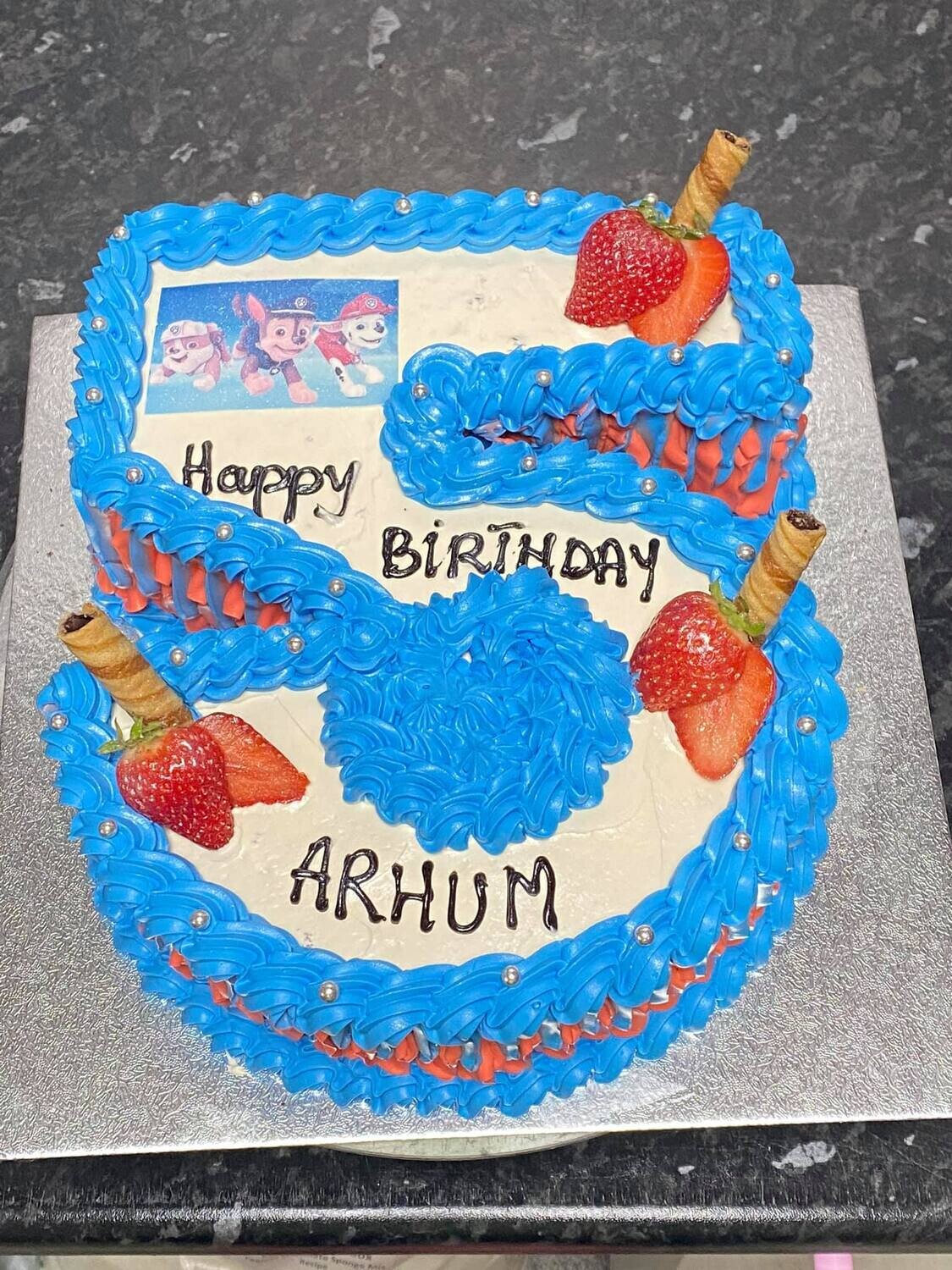 Cake Numbers 10-99 Shape Cake  Fresh Cream Fresh Sponge