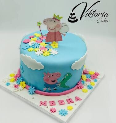 Royal Icing Peppa Pig theme Cake