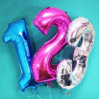 Number Hellium Ballons 36" inch