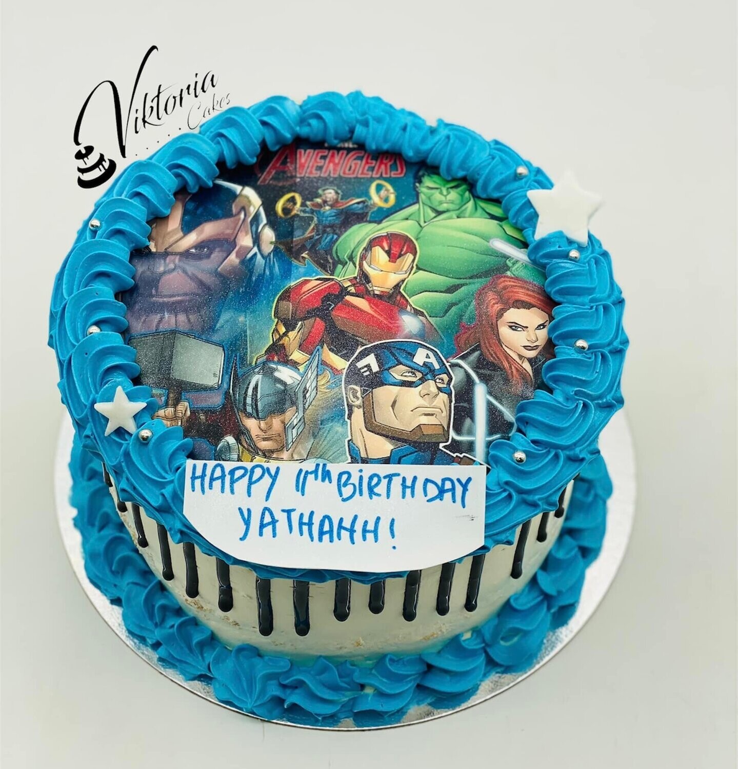 Avengers  Photo    Edible Picture  Fresh Cream Cake