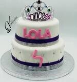 Princess Crown  Cake Egg free sponge   Royal Icing