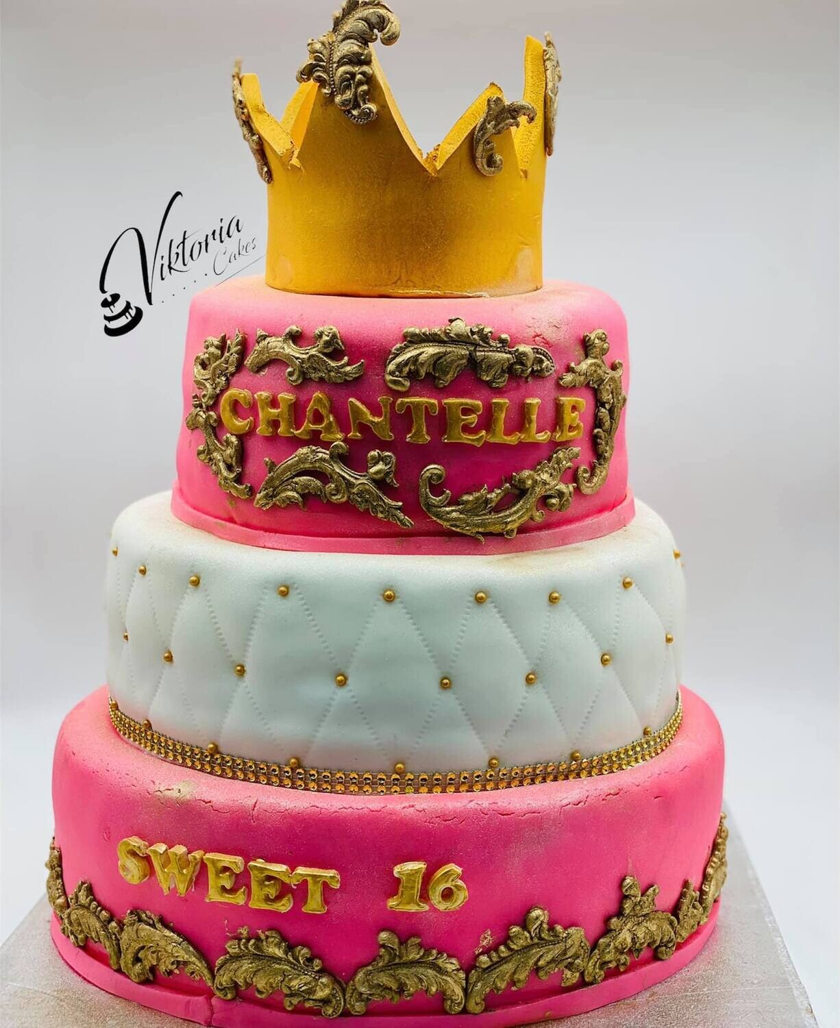 Pink Princess   Cake Egg free sponge   Royal Cake