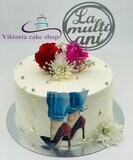 Elegant Women Day Cakes Floral Cake Egg free sponge