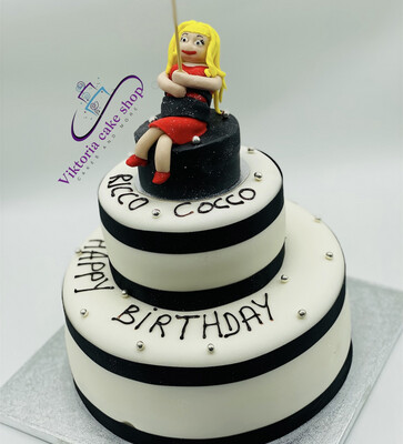 Dancing Girl  Royal Icing Cake Fondant