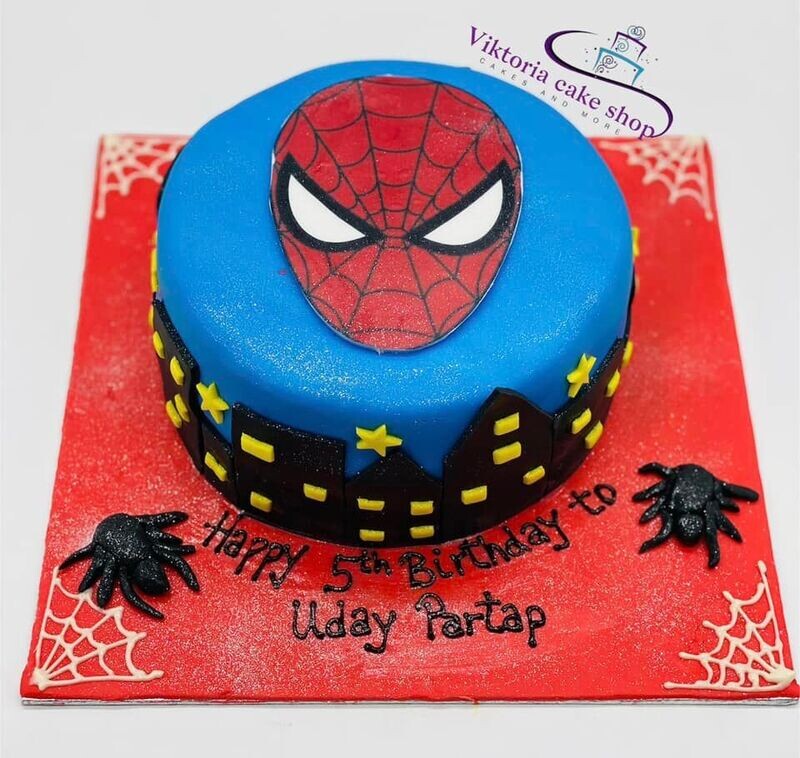 Spider-Man Cake Fondant cake