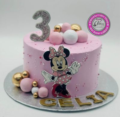 Minnie Mouse Cake Fresh Cream