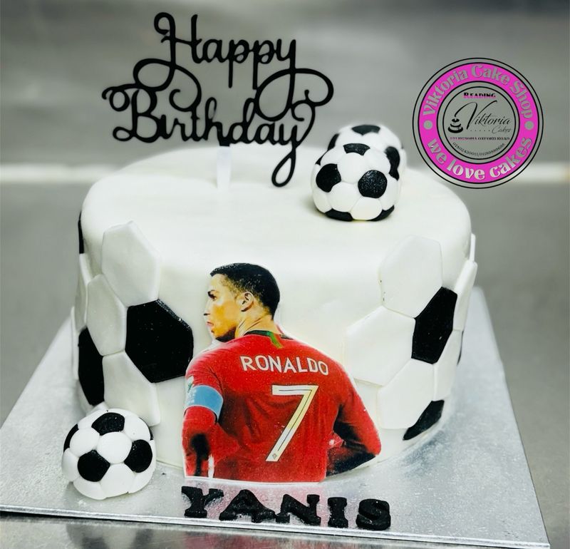 Ronaldo Football Cake Royal Icing