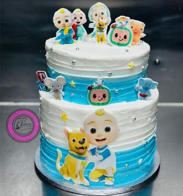 Cocomelon 2 Tier Fresh Cream Cake